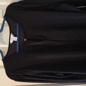 LIZ CLAIBORNE WOMEN'S PLUS SIZE BLACK LONG SLEEVES TOP SIZE 2X